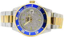 Load image into Gallery viewer, Invicta Pro Diver Azure Royale 40mm Two Tone Pave Crystal Quartz Watch 50287