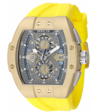 Load image into Gallery viewer, Invicta Racing Gold Circuit Men's 47mm Skeleton Dial Yellow Chrono Watch 50414-Klawk Watches