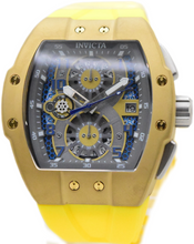 Load image into Gallery viewer, Invicta Racing Gold Circuit Men's 47mm Skeleton Dial Yellow Chrono Watch 50414-Klawk Watches