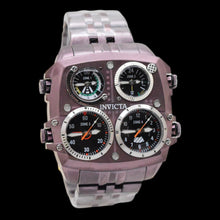 Load image into Gallery viewer, Invicta Aviator Zulu 4-Time Zone Smoky Plum Men's 50mm Large Quartz Watch 50660