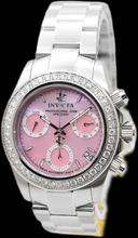 Load image into Gallery viewer, Invicta Elite Speedway Lady 1.61 CT Diamond 38mm Pink MOP Swiss Watch 51110