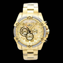 Load image into Gallery viewer, Invicta Bolt Cable Valkir Triple Gold Men's 52mm Quartz Chronograph Watch 69798-Klawk Watches