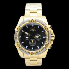 Load image into Gallery viewer, Invicta Bolt Cable Valkir Black Gold Men's 52mm Quartz Chronograph Watch 69799