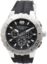 Load image into Gallery viewer, TechnoMarine Cruise Medusa Men's 44mm Silver & Black Chronograph Watch TM-115073-Klawk Watches