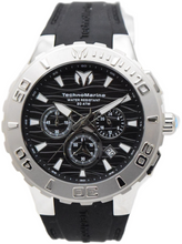Load image into Gallery viewer, TechnoMarine Cruise Medusa Men's 44mm Silver & Black Chronograph Watch TM-115073-Klawk Watches