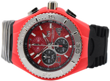 Load image into Gallery viewer, TechnoMarine Cruise JellyFish Men's 46mm Red Weave Dial Chrono Watch TM-115113-Klawk Watches