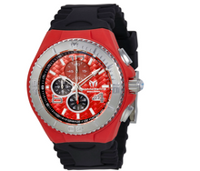 Load image into Gallery viewer, TechnoMarine Cruise JellyFish Men's 46mm Red Weave Dial Chrono Watch TM-115113-Klawk Watches