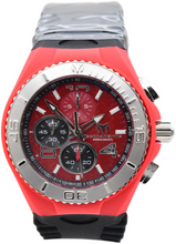 Load image into Gallery viewer, TechnoMarine Cruise JellyFish Men's 46mm Red Weave Dial Chrono Watch TM-115113-Klawk Watches