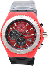 Load image into Gallery viewer, TechnoMarine Cruise JellyFish Men's 46mm Red Weave Dial Chrono Watch TM-115113-Klawk Watches