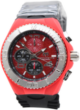 Load image into Gallery viewer, TechnoMarine Cruise JellyFish Men's 46mm Red Weave Dial Chrono Watch TM-115113-Klawk Watches