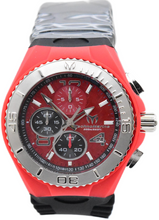 Load image into Gallery viewer, TechnoMarine Cruise JellyFish Men's 46mm Red Weave Dial Chrono Watch TM-115113-Klawk Watches
