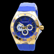 Load image into Gallery viewer, Technomarine Cruise California Men's 47mm Blue & Gold Day Date Watch TM-118124-Klawk Watches