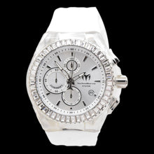 Load image into Gallery viewer, TechnoMarine Cruise Star Men's 45mm Silver 48 Crystals Chrono Watch TM-121148-Klawk Watches
