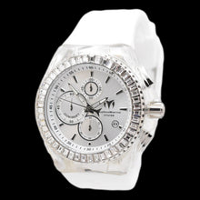 Load image into Gallery viewer, TechnoMarine Cruise Star Men's 45mm Silver 48 Crystals Chrono Watch TM-121148-Klawk Watches