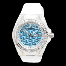 Load image into Gallery viewer, TechnoMarine Cruise Monogram Blue Women’s 40mm Crystal Quartz Watch TM-125039