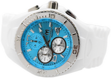 Load image into Gallery viewer, TechnoMarine Cruise JellyFish Men's 46mm White Blue Dial Chrono Watch TM-125043