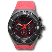 Load image into Gallery viewer, Technomarine Ocean Manta Men's 48mm Gunmetal & Red Chronograph Watch TM-220020