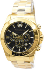 Load image into Gallery viewer, TechnoMarine Grand Manta Ray Mens 47mm Black Gold Quartz Chrono Watch TM-220131-Klawk Watches