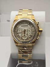 Load image into Gallery viewer, TechnoMarine Manta Ray Mens 42mm 48 Crystals Triple Gold Chrono Watch TM-222004-Klawk Watches