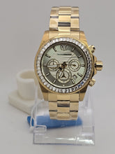 Load image into Gallery viewer, TechnoMarine Manta Ray Mens 42mm 48 Crystals Triple Gold Chrono Watch TM-222004