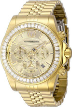 Load image into Gallery viewer, TechnoMarine Manta Ray Mens 42mm 48 Crystals Triple Gold Chrono Watch TM-222020-Klawk Watches