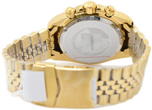Load image into Gallery viewer, TechnoMarine Manta Ray Mens 42mm 48 Crystals Triple Gold Chrono Watch TM-222020