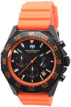 Load image into Gallery viewer, TechnoMarine Mare Vivo Men's 44mm Black and Orange Ocean Chrono Watch TM-225076