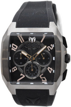 Load image into Gallery viewer, TechnoMarine Aqua Quadrant Men's 41mm Gunmetal Silicone Chrono Watch TM-225108