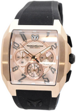 Load image into Gallery viewer, TechnoMarine Aqua Quadrant Men's 41mm Rose Gold & Black Chrono Watch TM-225112