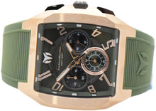 Load image into Gallery viewer, TechnoMarine Aqua Quadrant Men's 41mm Rose Gold & Green Chrono Watch TM-225114