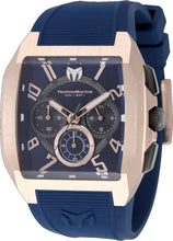 Load image into Gallery viewer, TechnoMarine Aqua Quadrant Men's 41mm Rose Gold Silicone Chrono Watch TM-225115-Klawk Watches