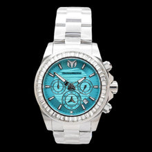 Load image into Gallery viewer, TechnoMarine Manta Ray Luxe Men's 42mm 48 Crystals Blue Chrono Watch TM-225125