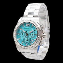 Load image into Gallery viewer, TechnoMarine Manta Ray Luxe Men's 42mm 48 Crystals Blue Chrono Watch TM-225125