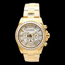 Load image into Gallery viewer, TechnoMarine Manta Ray Men's 42mm 48 Crystals Silver Gold Chrono Watch TM-225126-Klawk Watches