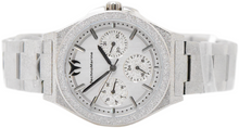Load image into Gallery viewer, TechnoMarine Ocean Empress Womens 34mm Sparkling Silver Day Date Watch TM-318148
