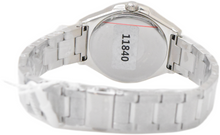Load image into Gallery viewer, TechnoMarine Ocean Empress Womens 34mm Sparkling Silver Day Date Watch TM-318148
