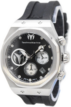 Load image into Gallery viewer, Technomarine Reef Sun Women's 40mm Double Black Crystal Chrono Watch TM-523004