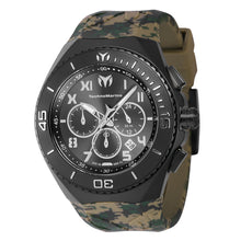Load image into Gallery viewer, Technomarine Ocean Manta Mens 48mm Light Green Camo Strap Chrono Watch TM-221044-Klawk Watches