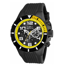 Load image into Gallery viewer, Invicta Pro Diver 18741 Men's Black & Yellow Silicone Chronograph Watch 50mm-Klawk Watches
