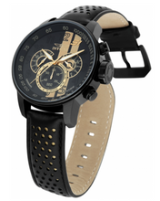 Load image into Gallery viewer, Invicta S1 Rally Race Team Men's 48mm Black And Gold Leather Chrono Watch 19289-Klawk Watches