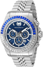 Load image into Gallery viewer, TechnoMarine Manta Ray Luxe Men&#39;s 47mm Blue Dial Crystals Chrono Watch TM-221012-Klawk Watches

