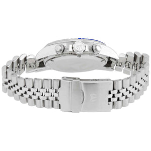 TechnoMarine Manta Ray Luxe Men's 47mm Blue Dial Crystals Chrono Watch TM-221012-Klawk Watches