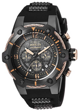 Load image into Gallery viewer, Invicta Bolt 25469 Men's Black & Rose Gold Silicone Chronograph Watch 51.5mm-Klawk Watches