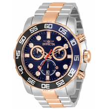 Load image into Gallery viewer, Invicta Pro Diver SCUBA Men's 50mm Blue Dial Rose Gold Swiss Chrono Watch 33301-Klawk Watches