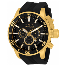Load image into Gallery viewer, Invicta Corduba Men's 52mm Black Dial Gold Silicone Chronograph Watch 33703-Klawk Watches