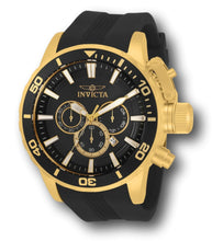 Load image into Gallery viewer, Invicta Corduba Men's 52mm Black Dial Gold Silicone Chronograph Watch 33703-Klawk Watches