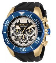 Load image into Gallery viewer, Invicta Pro Diver Men's 50mm Twisted Metal Blue & Gold Chronograph Watch 33823-Klawk Watches