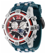 Load image into Gallery viewer, Invicta NFL New England Patriots Mens 52mm Blue Fly-Back Chronograph Watch 35809-Klawk Watches