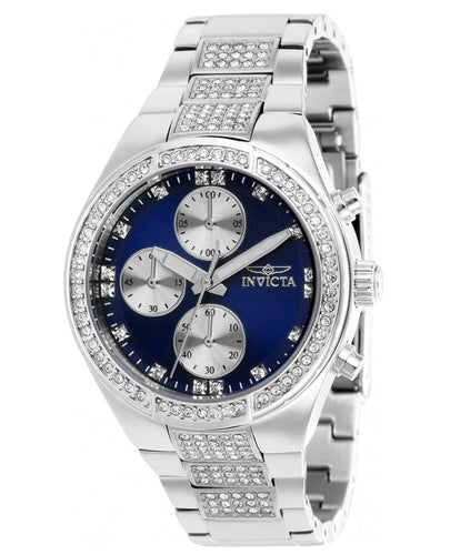 Invicta Specialty Lux Women's 38mm Blue Dial Crystals Chronograph Watch 38620-Klawk Watches