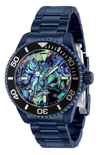 Invicta Pro Diver Lady Women's 38mm Dark Blue Diamond Abalone Dial Watch 39428-Klawk Watches